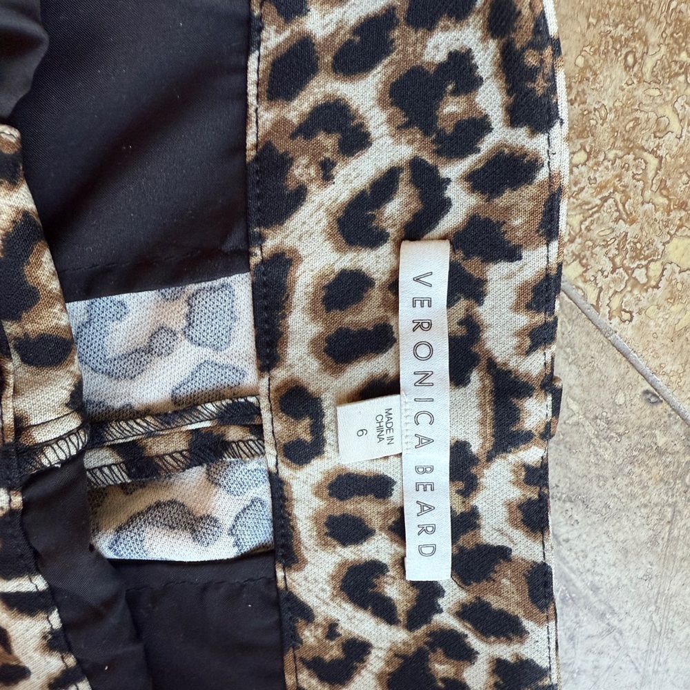 Veronica Beard Leopard Print Straight Trouser Pan… - image 6